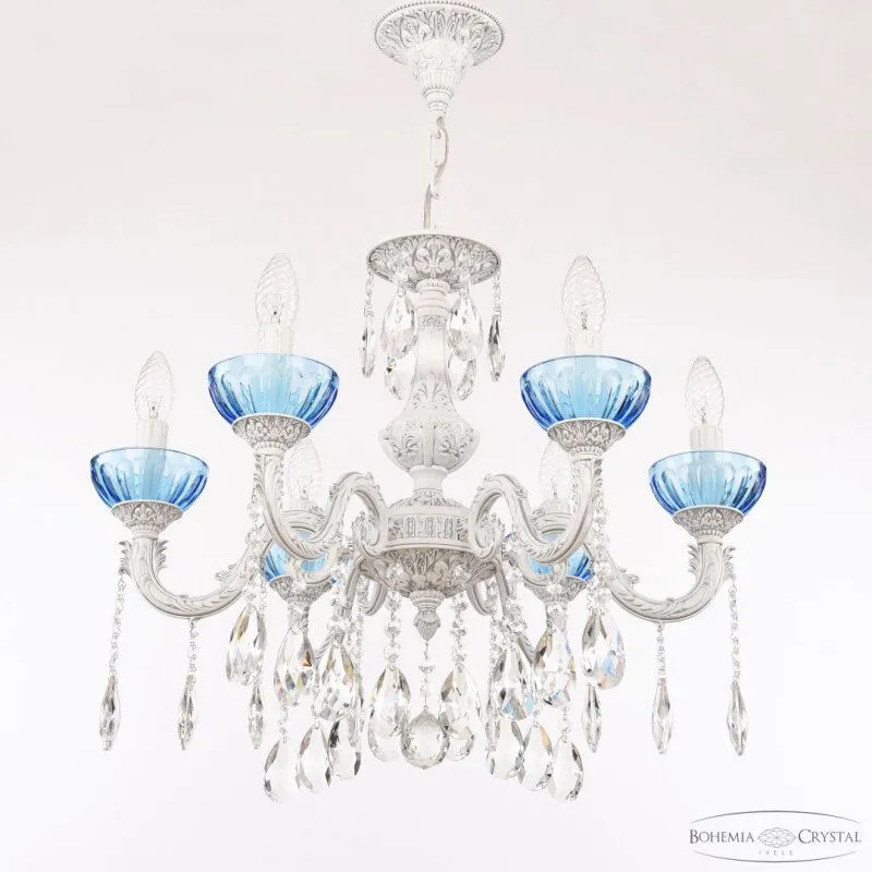 Подвесная люстра Bohemia Ivele Crystal AL7901 AL79101/6/175 A WMN P Aquamarine/M-1H