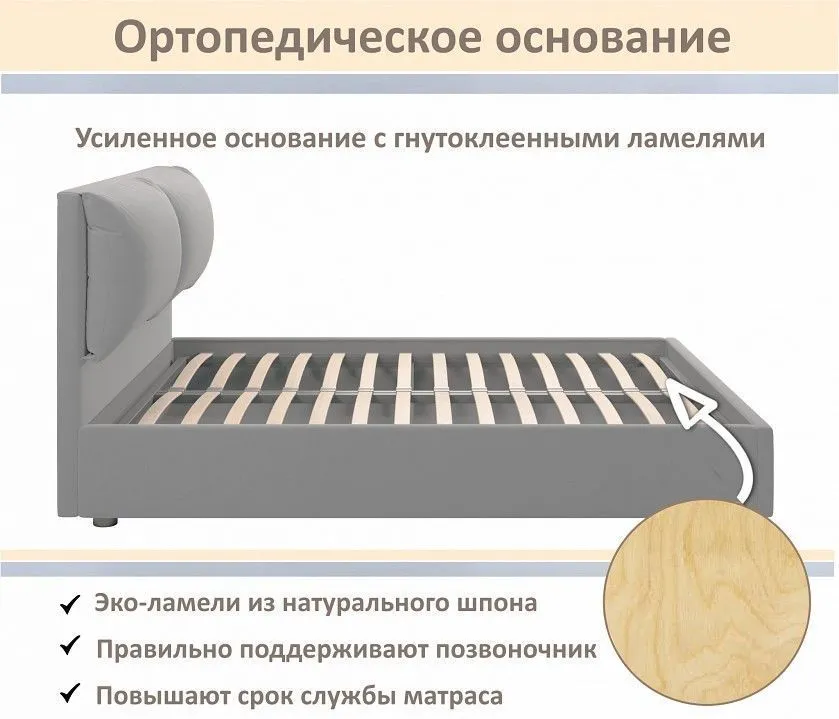 Кровать двуспальная Vita 1600