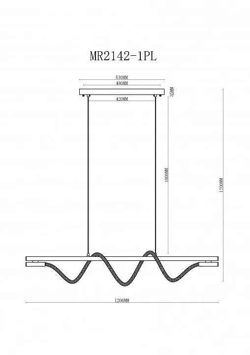 Подвесной светильник MyFar Kenneth MR2142-1PL Подвесной светильник MyFar Kenneth MR2142-1PL