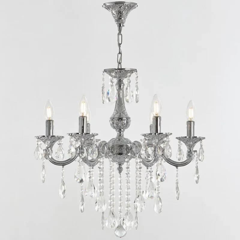 Подвесная люстра Bohemia Ivele Crystal AL7801 AL78101/6/175 B Ni