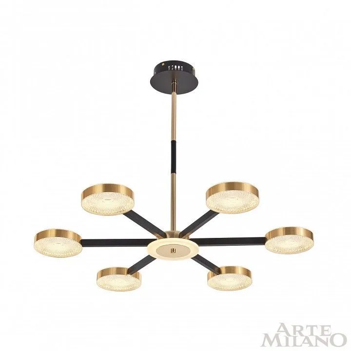 Люстра на штанге Arte Milano Ferrara-72079 272079/6 BK/GD