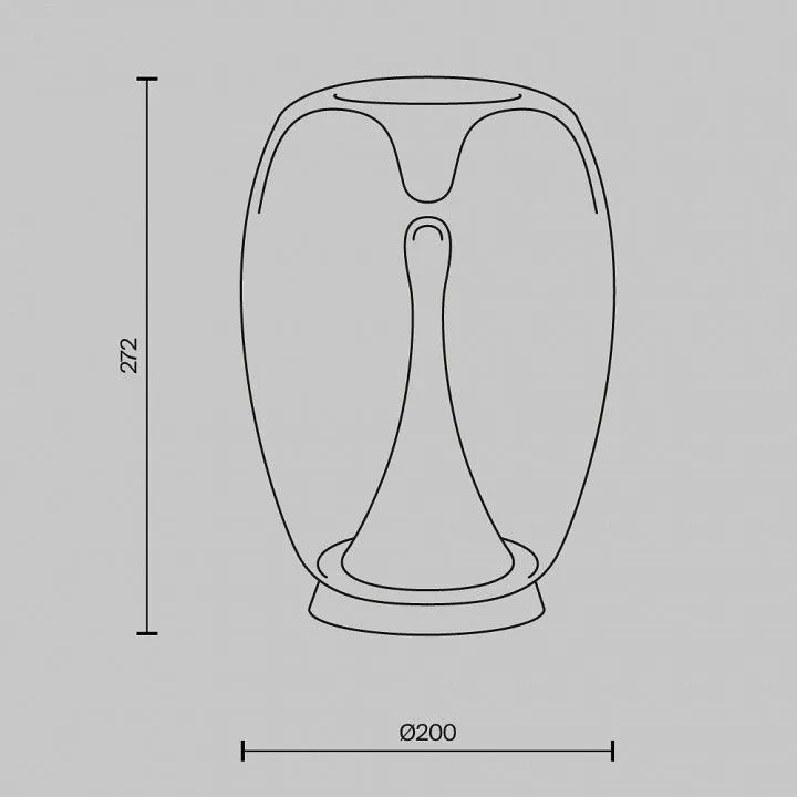 Настольная лампа декоративная Maytoni Всплеск MOD282TL-L15G3K