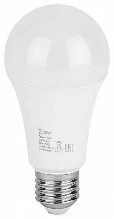 Лампа светодиодная Эра  E27 20Вт 6500K LED A65-20W-865-E27 R