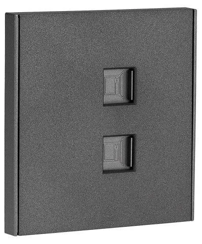 Розетка двойная Ethernet RJ-45 без рамки Kranz STRONG KR-78-0725-6