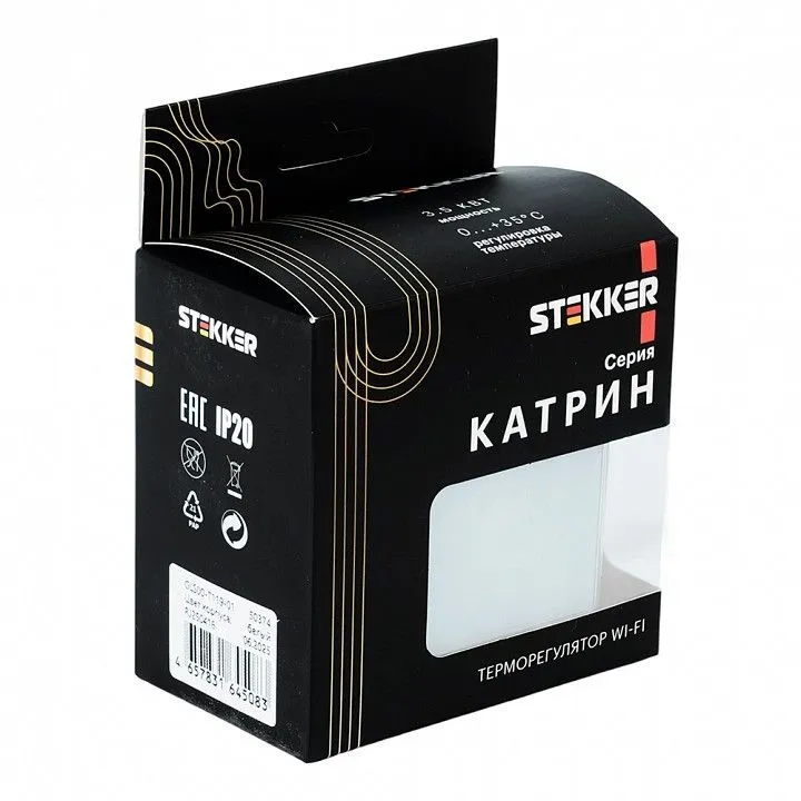 Терморегулятор для теплого пола с функцией Wi-Fi Stekker Катрин 50374