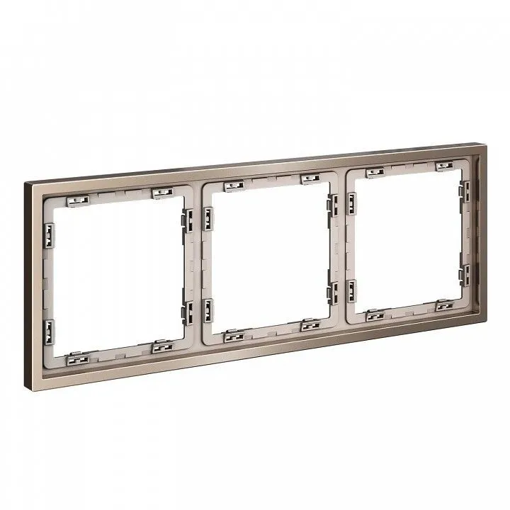 Рамка на 3 поста Voltum S70 METAL VLSM120310