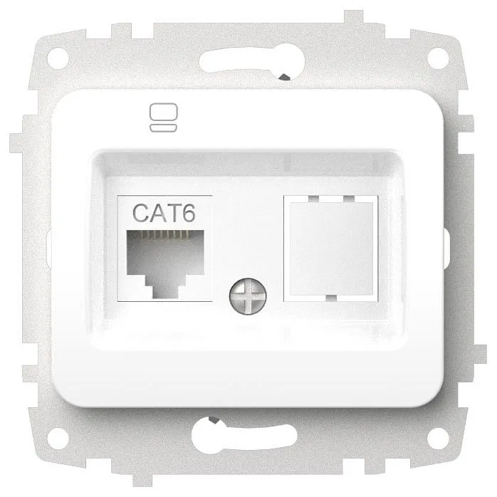 Розетка Ethernet RJ-45 без рамки Elbi Eleсtriс Jazz 607-000200-247