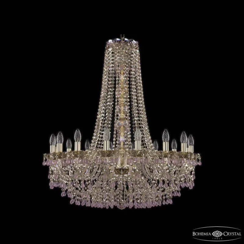 Подвесная люстра Bohemia Ivele Crystal 1410 1410/16/300/h-95 G V7010 M801
