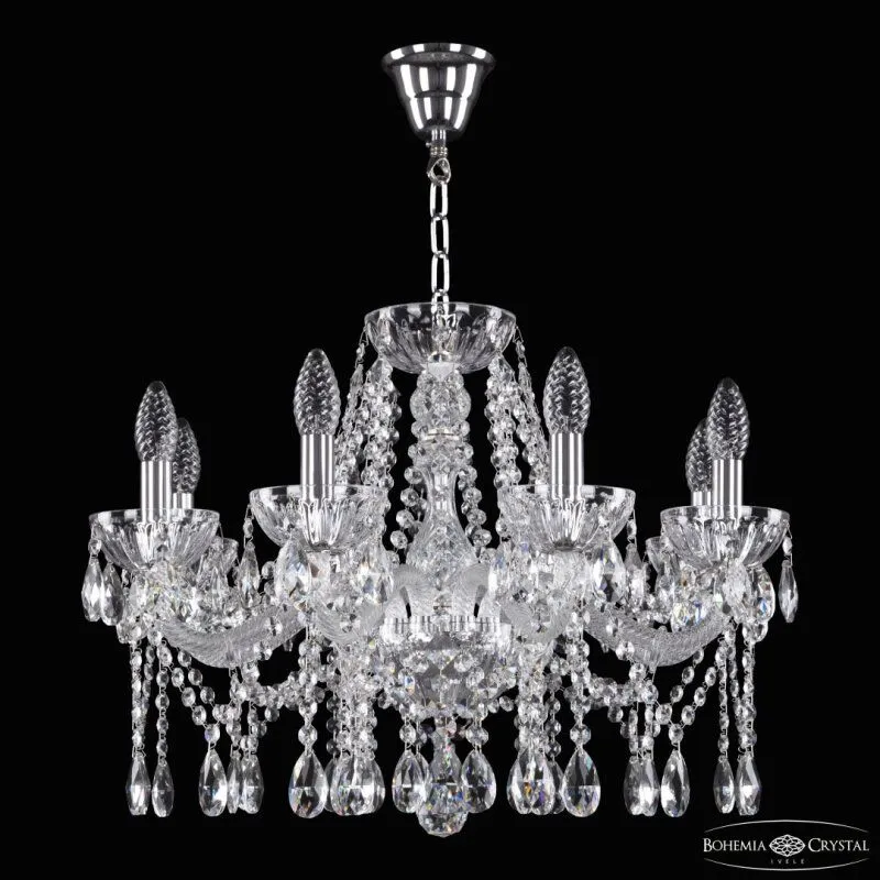 Подвесная люстра Bohemia Ivele Crystal 5413 5413/8/200 Ni Clear/M-1H