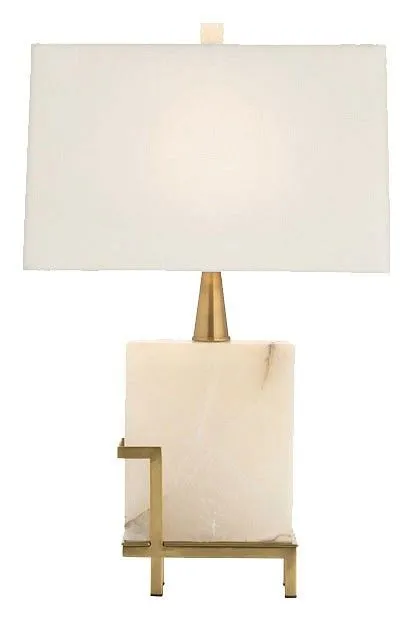 Настольная лампа декоративная Imperiumloft Art-Deco White marble 43,117