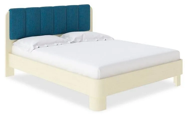 Кровать полутораспальная Орматек Wood Home 2 140-200 Кровать Wood Home 2 Слоновая кость (сосна) с брашированием/Лама Индиго Кровать полутораспальная Орматек Wood Home 2 140-200 Кровать Wood Home 2 Слоновая кость (сосна) с брашированием/Лама Индиго