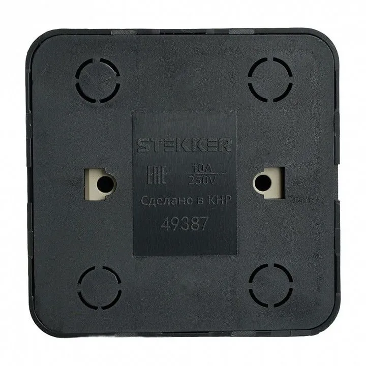 Переключатель одноклавишный Stekker София 49387