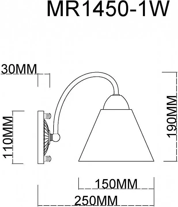 Бра MyFar Anna MR1450-1W Бра MyFar Anna MR1450-1W