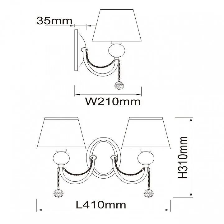 Бра MW-Light Федерика 84 684021302