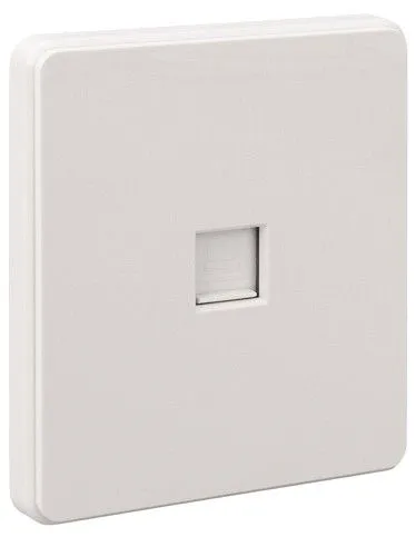 Розетка Ethernet RJ-45 и со шторками, без рамки Kranz ROUND KR-78-0724-1