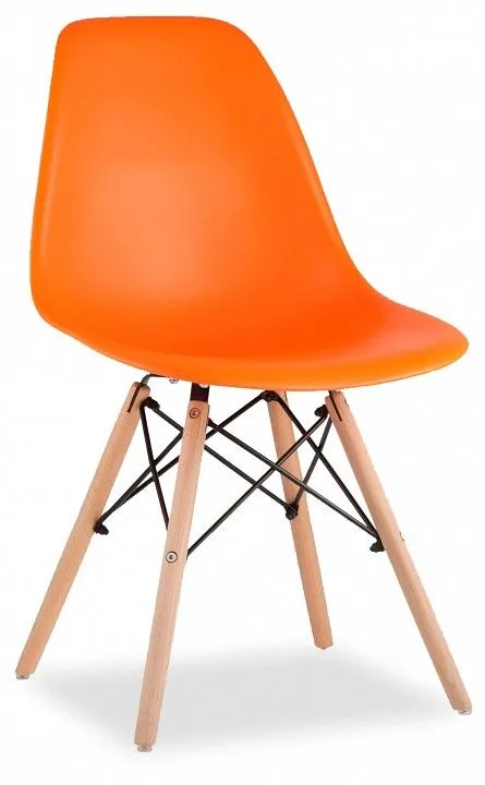 Набор из 4 стульев Stool Group Eames 8056PP ORANGE X4, УТ000005349 Набор из 4 стульев Stool Group Eames 8056PP ORANGE X4, УТ000005349