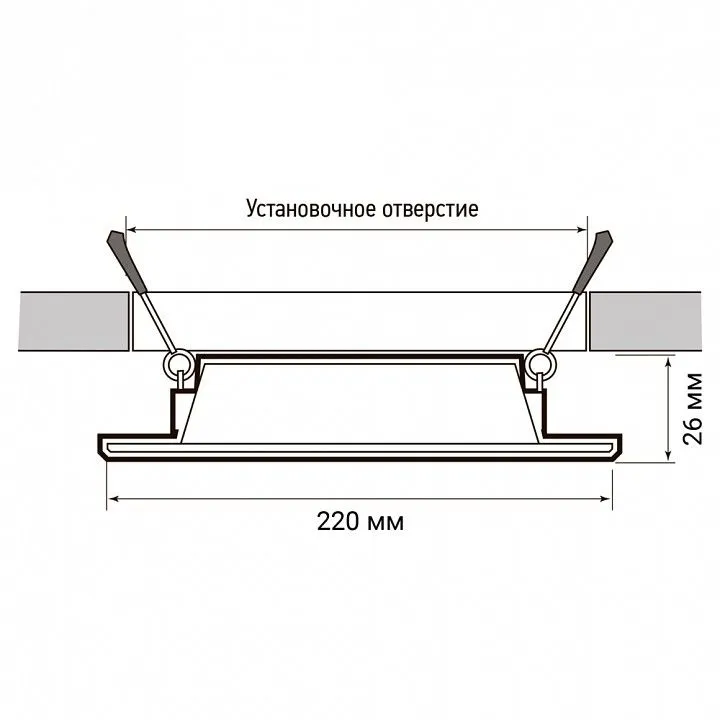 Встраиваемый светильник Jazzway  PLED DL7 24w 4000K WH IP54
