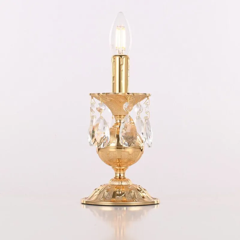 Настольная лампа декоративная Bohemia Ivele Crystal AL77 AL77500L/1-23 G