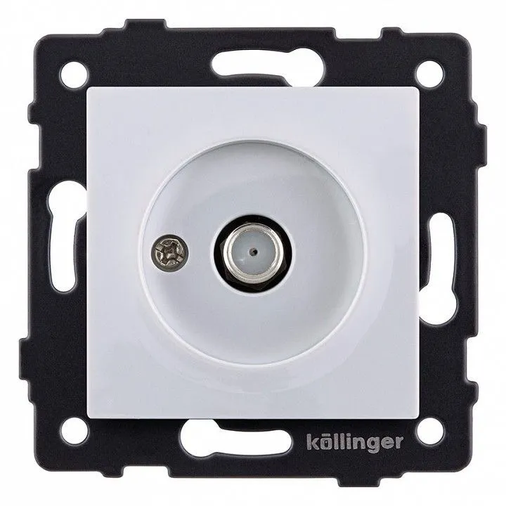 ТВ-розетка и SAT-розетка оконечная без рамки Kollinger  REA-020WH