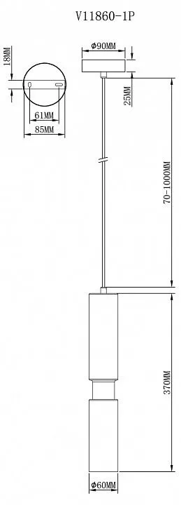 Подвесной светильник Moderli Telma V11860-1P