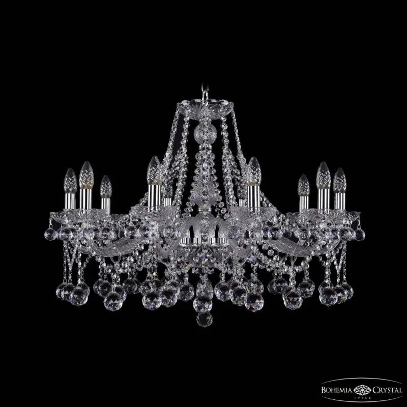 Подвесная люстра Bohemia Ivele Crystal 1413 1413/10/300 Ni Balls