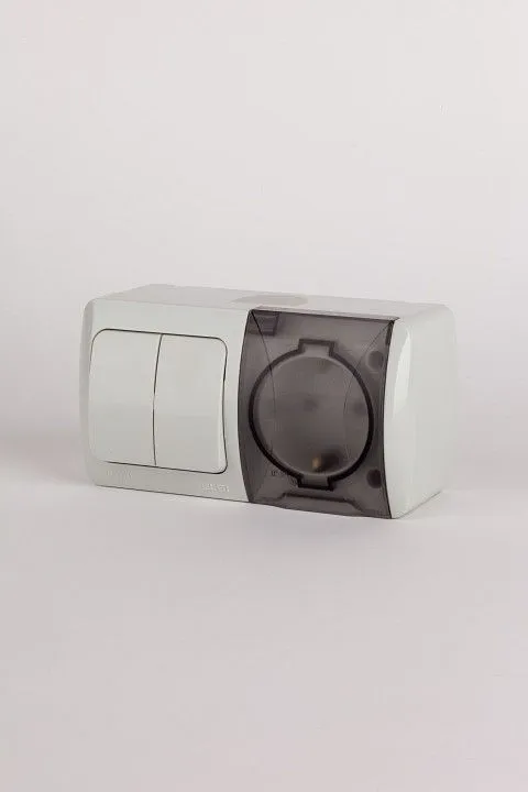 Блок с розеткой и выключателем Elbi Eleсtriс Eva 554-011500-922