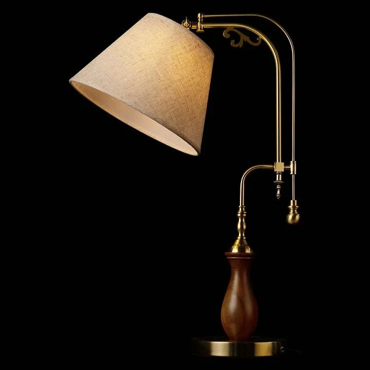 Настольная лампа декоративная Loft it Elaine 10569T Dark wood