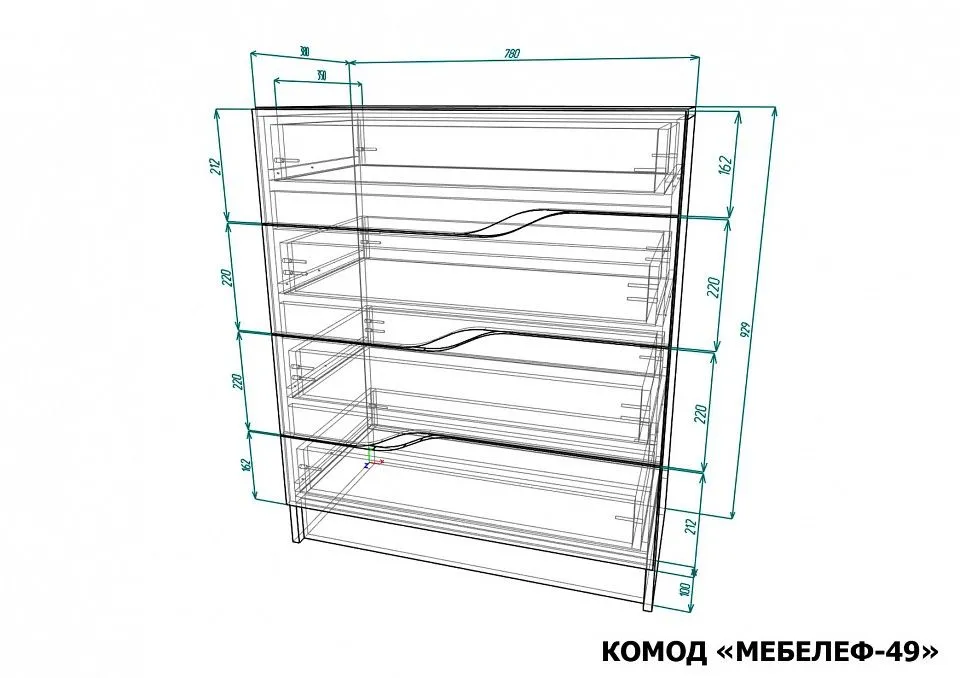 Комод Мебелеф-49