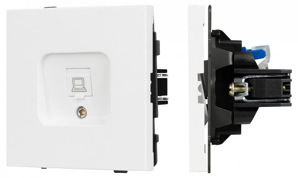 Розетка Ethernet RJ-45 и со шторками, без рамки Arlight SCT-TENDO 054098