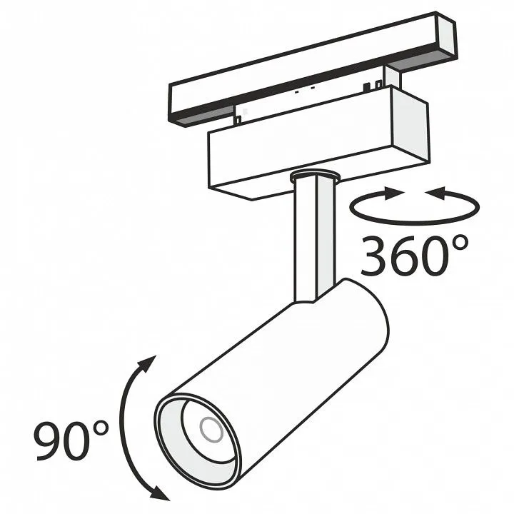 Светильник на штанге Maytoni Technical Фокус TR019-2-10W4K-B