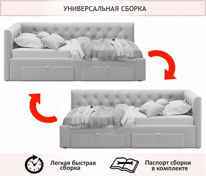 Кровать полутораспальная Afelia 2000x1200