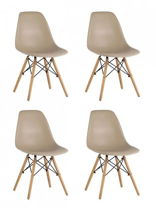 Набор из 4 стульев Stool Group Eames 8056PP DARK GREY X4, УТ000005356 Набор из 4 стульев Stool Group Eames 8056PP DARK GREY X4, УТ000005356