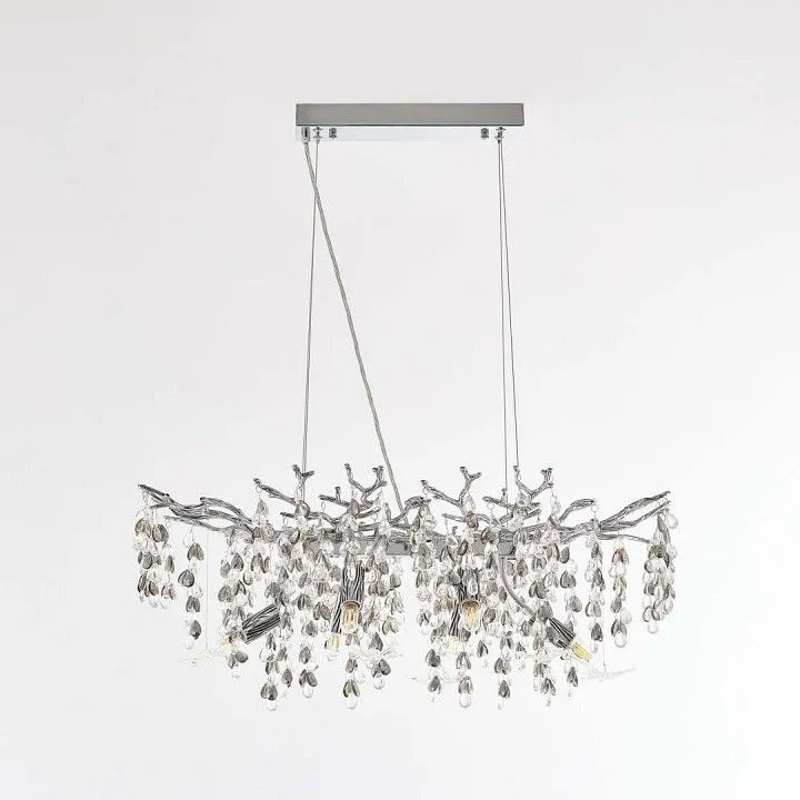 Подвесная люстра Arte Milano Веточка 230210.700.6.E14.H3 CB Clear-Smoky BUT-Clear