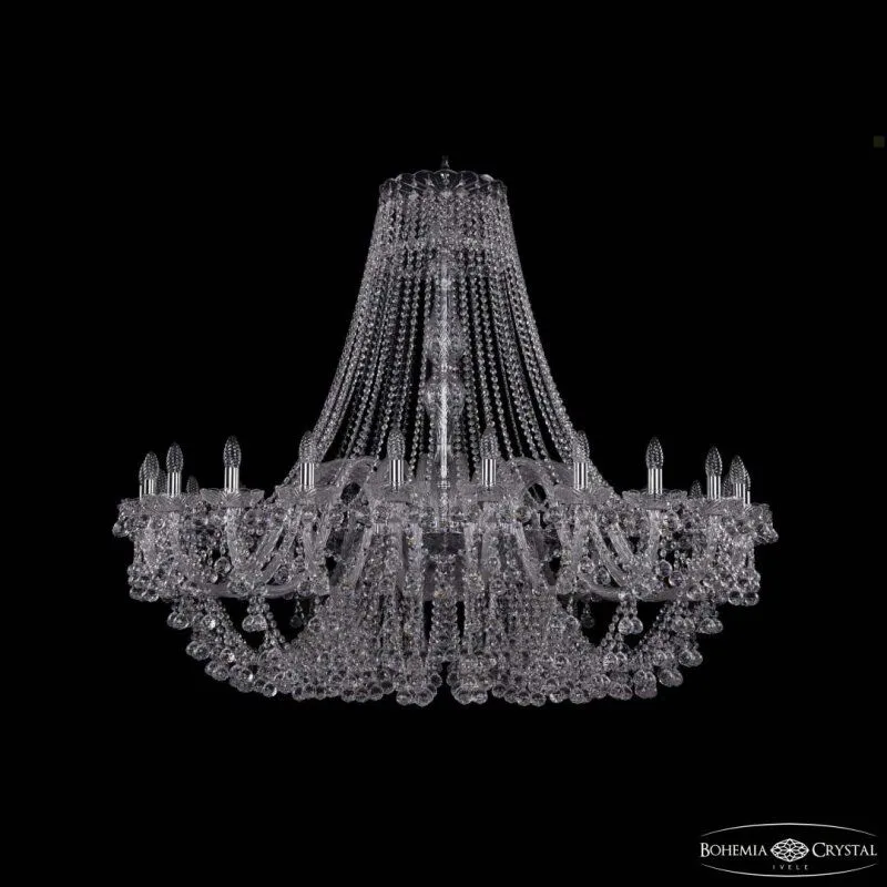 Подвесная люстра Bohemia Ivele Crystal 1409 1409/24/530 Ni