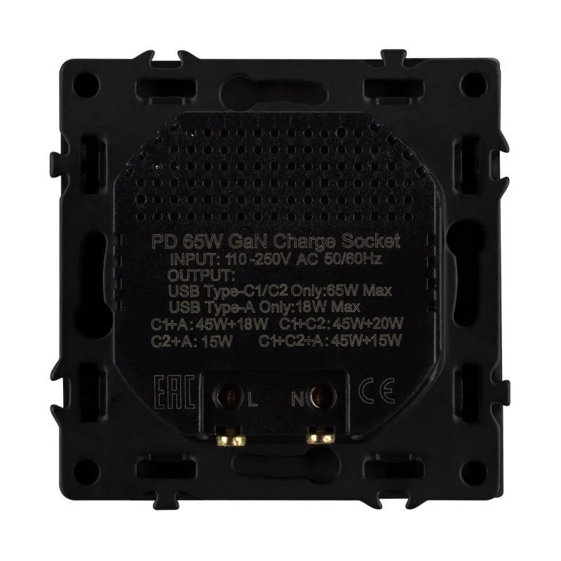 Механизм розетки 2хUSB type A и C Arlight NOBE 061837