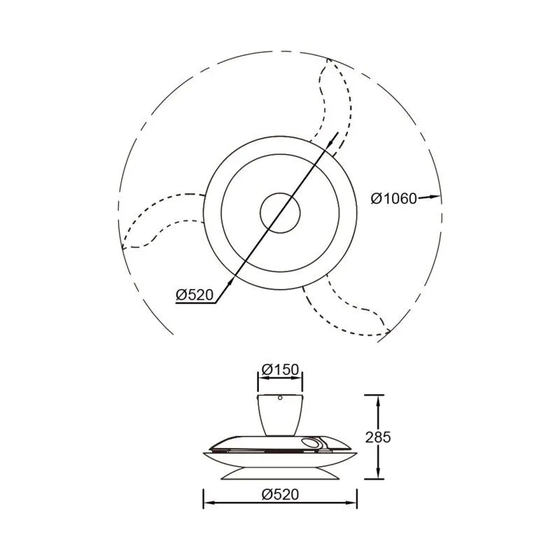 Светильник с вентилятором Mantra PATAGONIA 9521