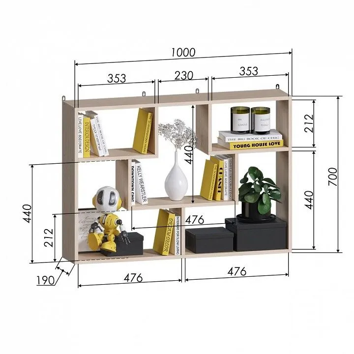 Полка навесная МФ Jazz ПД-2 ПД-2М Полка навесная МФ Jazz ПД-2 ПД-2М
