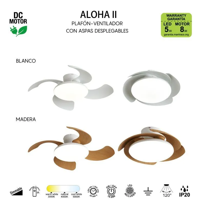 Светильник с вентилятором Mantra ALOHA 9515