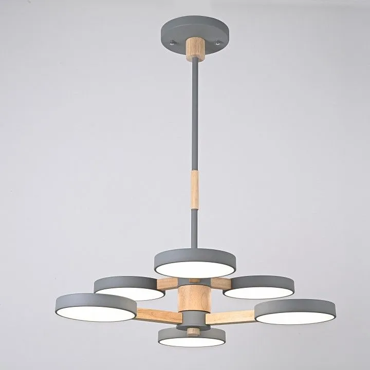 Люстра на штанге Imperiumloft TURNA Gray TURNA-DBL01