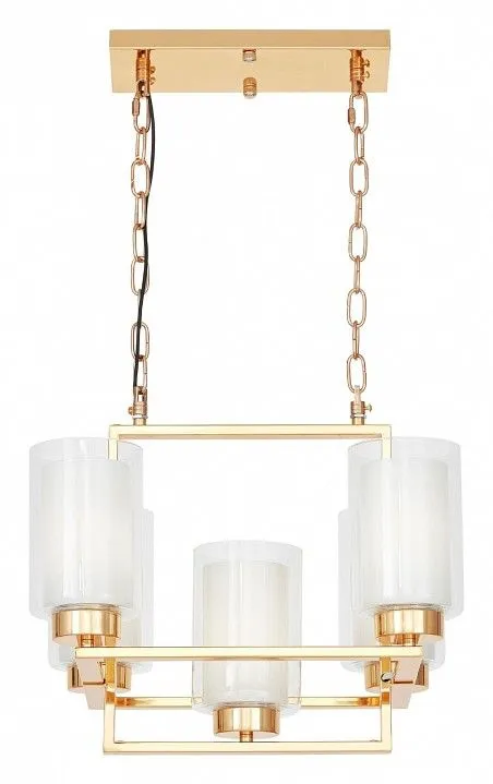 Подвесная люстра LUMINA DECO Lino LDP 1239-5 F.GD