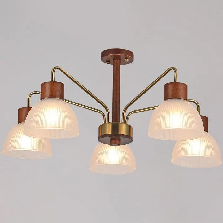 Люстра на штанге ILLUMICO  IL0286-5C-79 BR