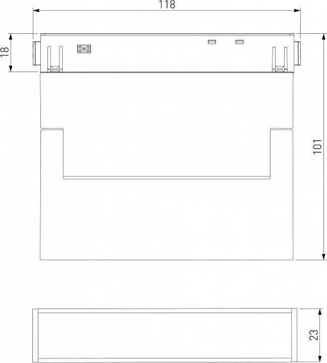 Накладной светильник Elektrostandard Slim Magnetic a063542