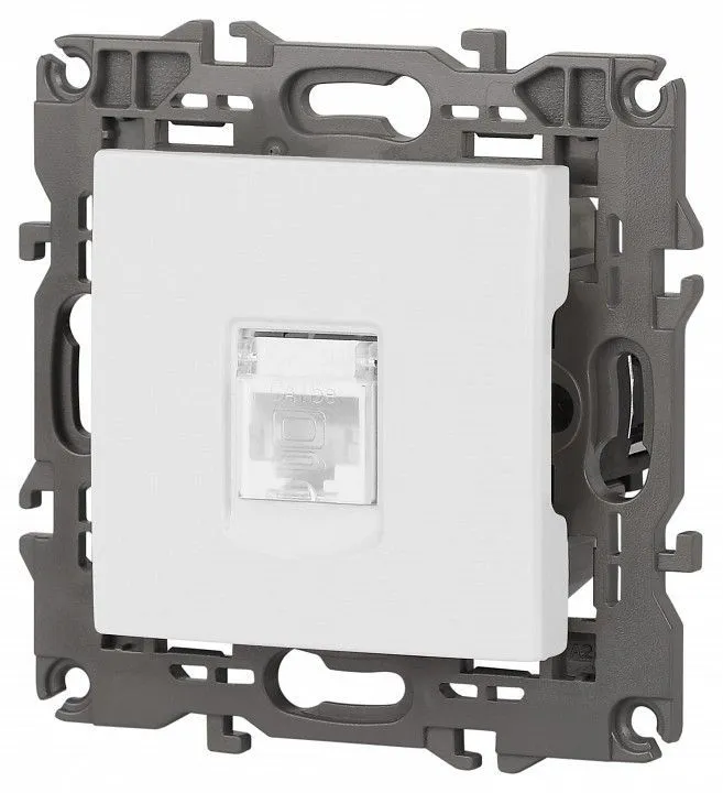 Розетка Ethernet RJ-45 без рамки Эра Эра Elegance 14-3107-01М