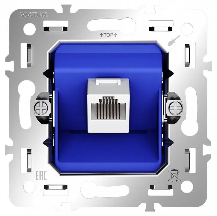 Механизм розетки Ethernet RJ-45 Voltum S70 VLS0601M