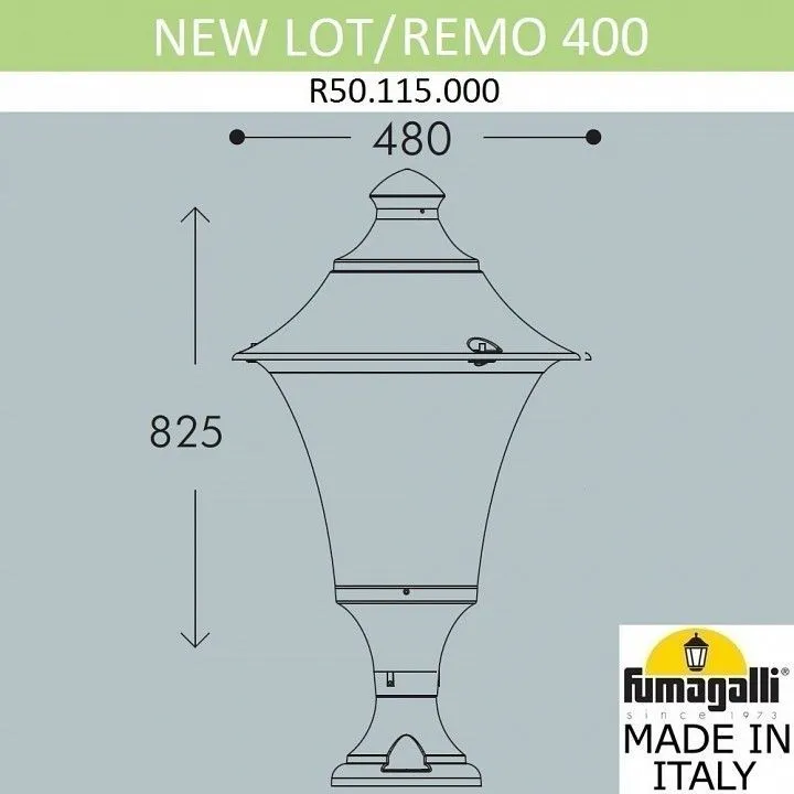Наземный низкий светильник Fumagalli REMO R50.115.000.AYXH27