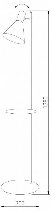 Торшер с полкой TK Lighting Jump 5864 Jump