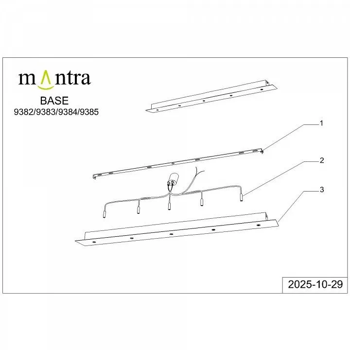 Подвесной светильник Mantra Arrecife 9382+9211 (5L)