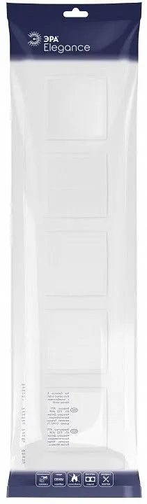 Рамка на 5 постов Эра Эра Elegance 14-5015-01М