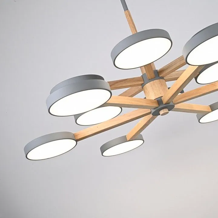 Люстра на штанге Imperiumloft TURNA Gray TURNA-DBL01