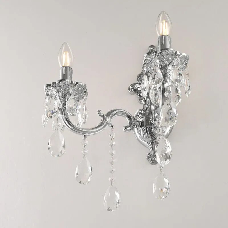 Бра Bohemia Ivele Crystal AL7801 AL7801B14/2/175 B Ni